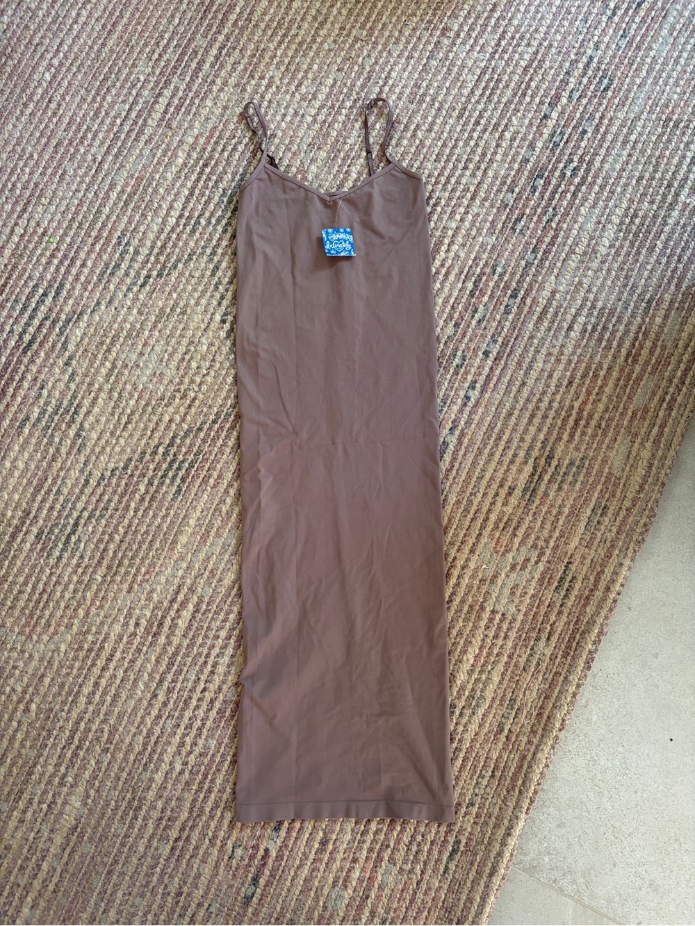 Free People Taupe Brown Slip Chemise with Adjustable Straps